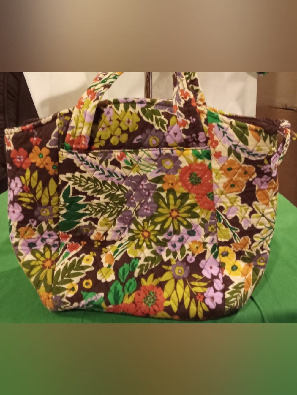 Vera Bradley Glenna Satchel in Evening Garden